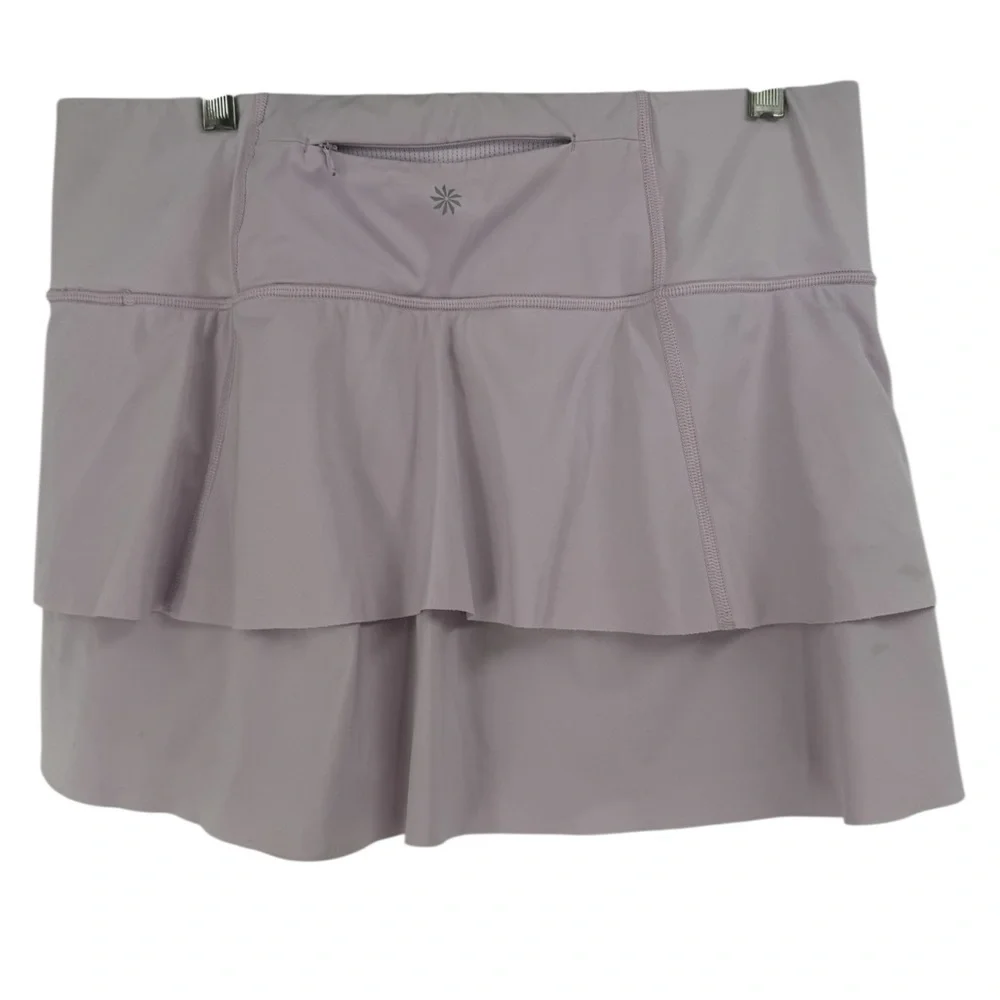 Athleta Momentum Tennis Skort Lavender Purple Built-In Shorts Athletic Skirt M - Picture 9 of 15